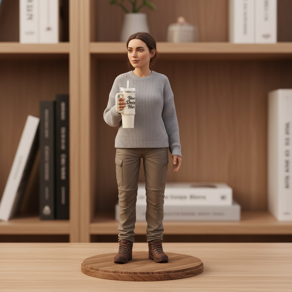 Coffee lover figurine