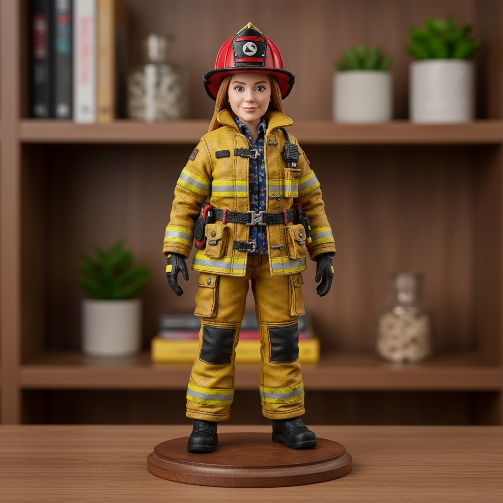 Firefighter figurine