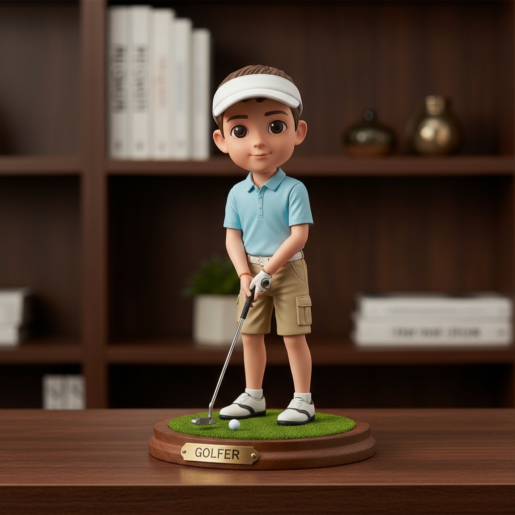 Golfer figurine