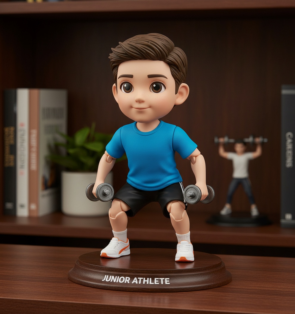 Junior athlete figurine